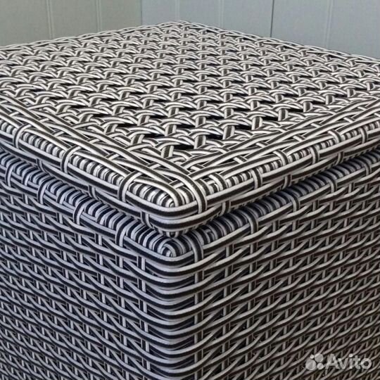 Корзина для белья плетёная (система хранения)