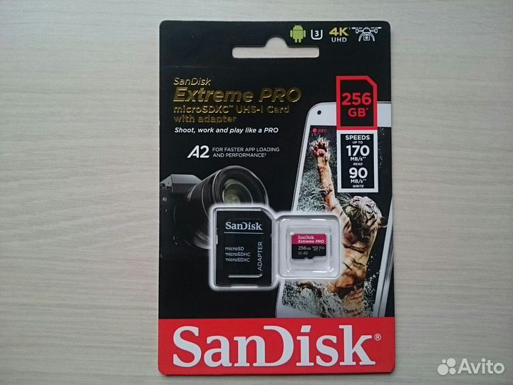 Карта памяти SanDisk Extreme Pro 256