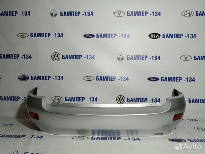 Бампер задний Лада калина 1 универсал серебристый