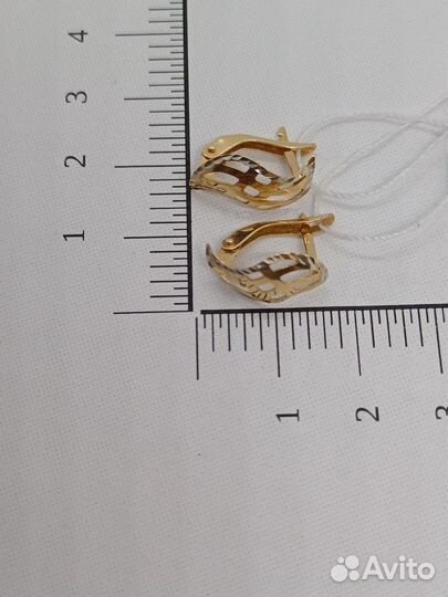 Серьги золото