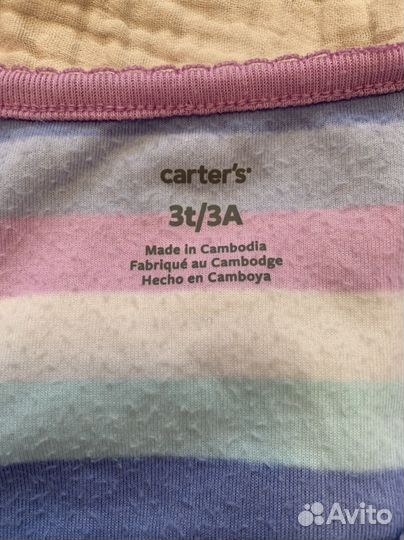 Комбинезон слип флисовый carters 3t