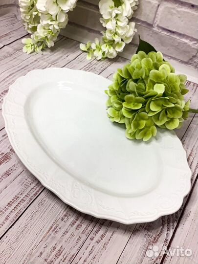 Блюдо овальное, недекорированный Bernadotte