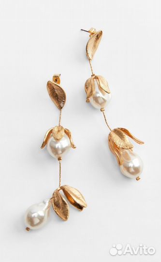 Серьги с барочным жемчугом