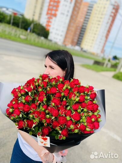 Цветы, букеты с доставкой, роза кустовая