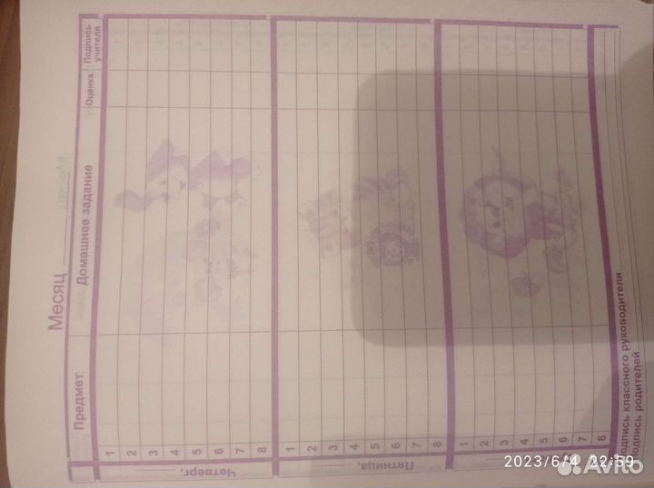 Дневник для начальных классов