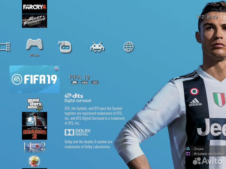 PS3 SuperSlim +50игр и 2джоя, прошитая