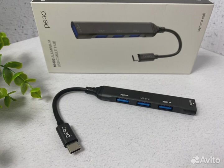 USB-C Разветвитель Pero MH02 4в1