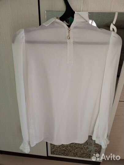 Блузка белая школьная