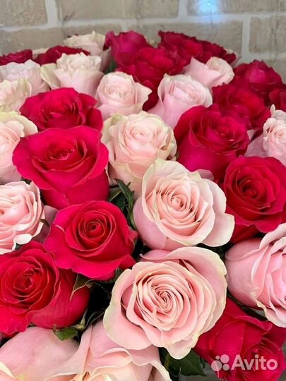 Цветы розы букет