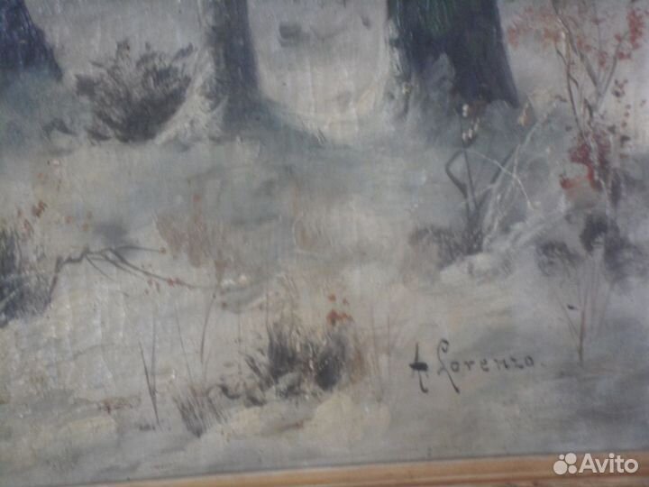 Старинная антикварная картина Х1Х век