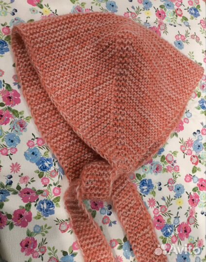 Вязаная косынка чепчик