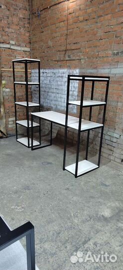 Стеллаж со столом, письменный стол, компьютерный с