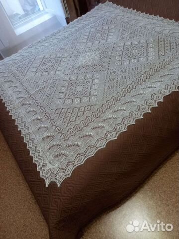 Пуховый платок паутинка