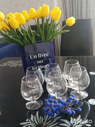 Бокалы стеклянные для коньяка и виски