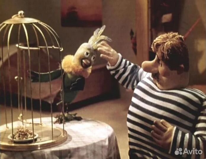 Фигура. Попугай Кеша. Керамика. Какаду )