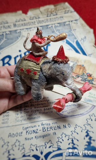 Ватная ёлочная игрушка