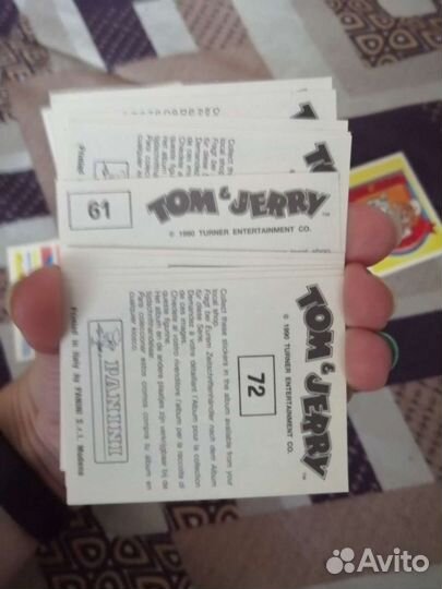 Наклейки для журнала том и джерри panini