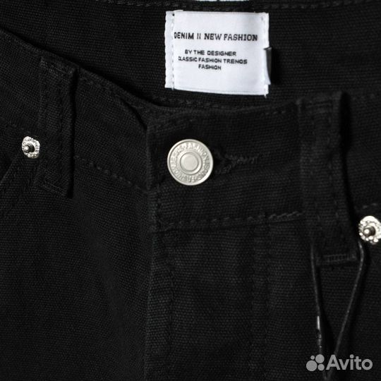 Джинсы stussy широкие черные