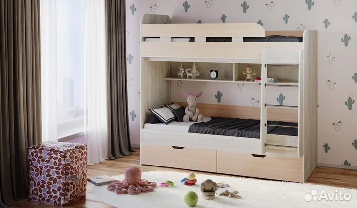 Детская двухъярусная кровать