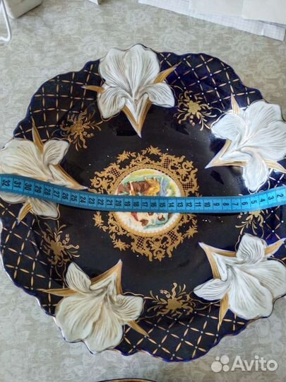 Блюда фарфор кобальт Чехия и Польша