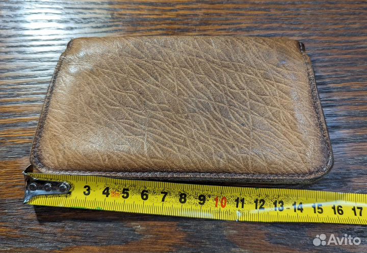 Кошелек кожаный, советский винтаж