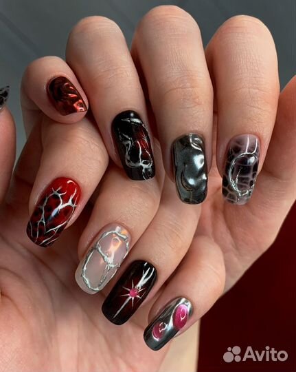 Маникюр наращивание ногтей