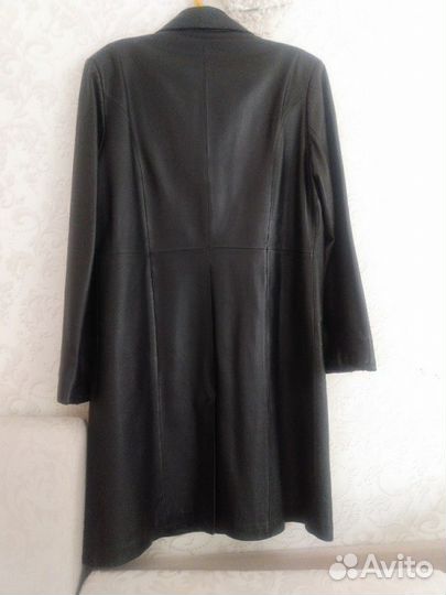 Кожанный плащь