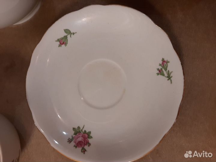 Чайная пара фарфор ГДР Кахла. 50-60г