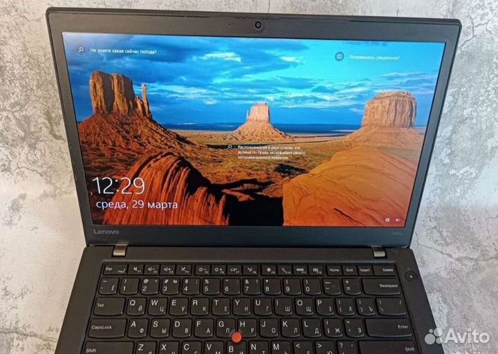 Lenovo thinkpad T470 i5-7100/ddr4-12/м2-128