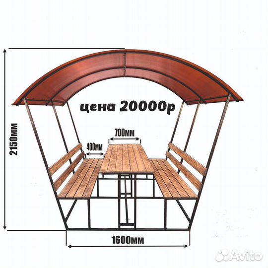 Беседка садовая для дачи