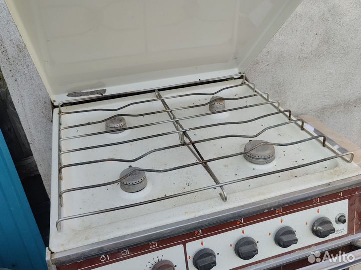 Газовая плита бу 4 конфорки и духовка