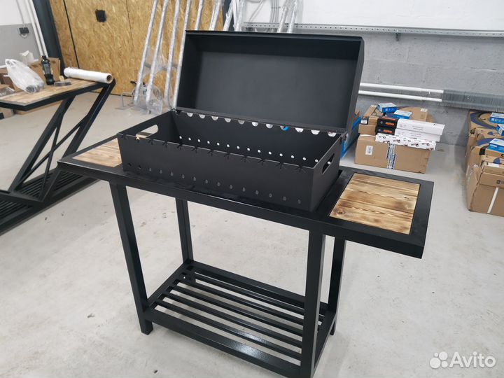 Мангальная зона в стиле лофт