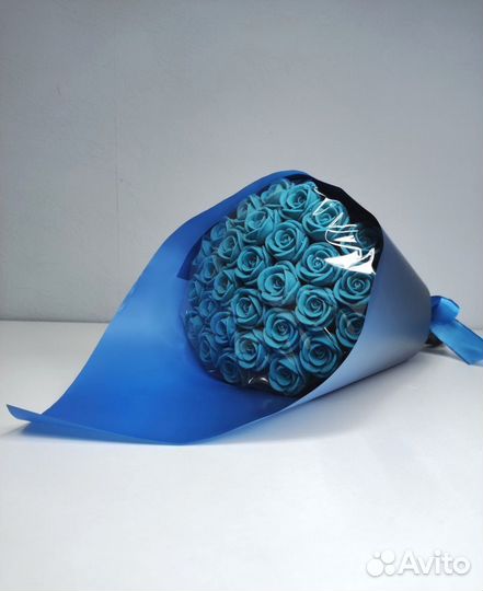 Розы из Белого Шоколада - 29 шт в Букете