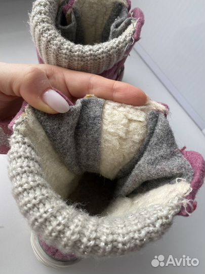 Зимние сапоги валенки Котофей для девочки 2 года