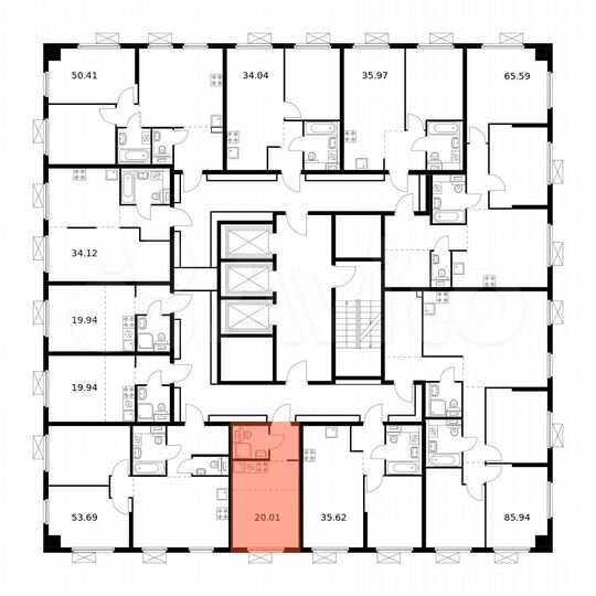 Квартира-студия, 20 м², 11/20 эт.