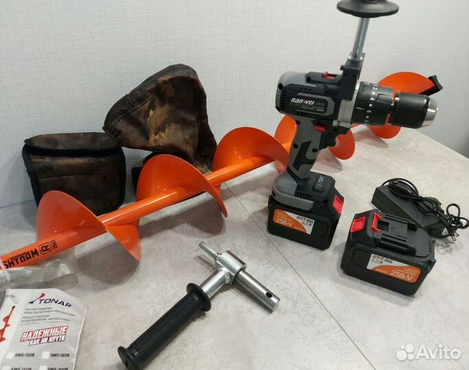 Шуруповерт Nanwei 150Nm 6Ah + Тонар Мотошторм 150