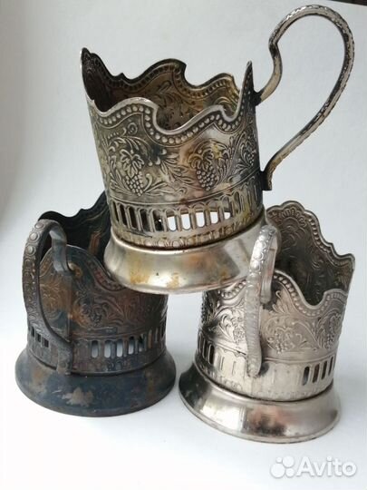 Подстаканник мельхиор Мнц Советский космос СССР