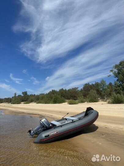 Лодка Hunter 360 и alpha 9.9 Max