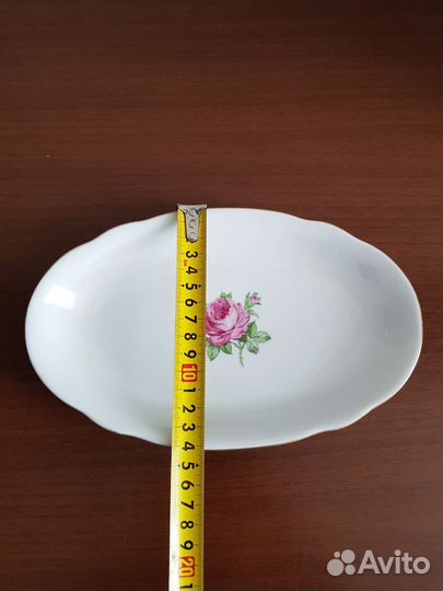 Тарелка овальная, фарфор Kahla-Konitz, СССР, ГДР