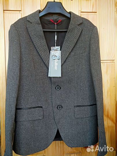 Школьный пиджак, брюки новые Gulliver, р.158