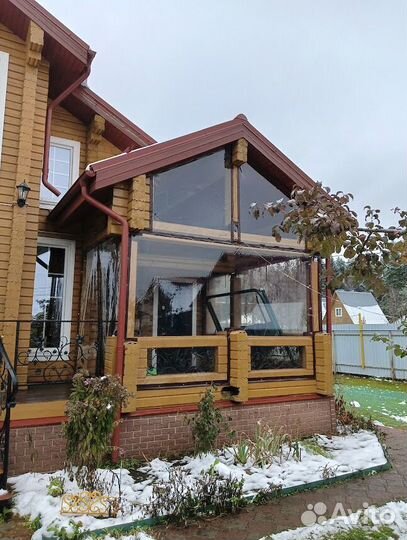 Мягкие окна на террассу в Новопетровское