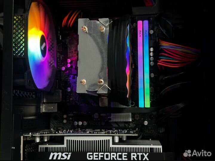 Новый шустрый игровой пк на I3-13100F RTX 3050-6Gb