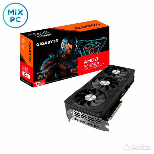 Видеокарта RX7700XT 12GB gigabyte gaming OC GV-R77xtgaming OC-12GD