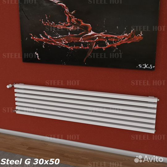 Горизонтальный радиатор Steel-Hot от производителя