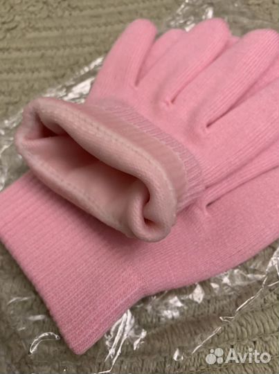 Спа перчатки гелевые с косметичкой, спонж бонусом