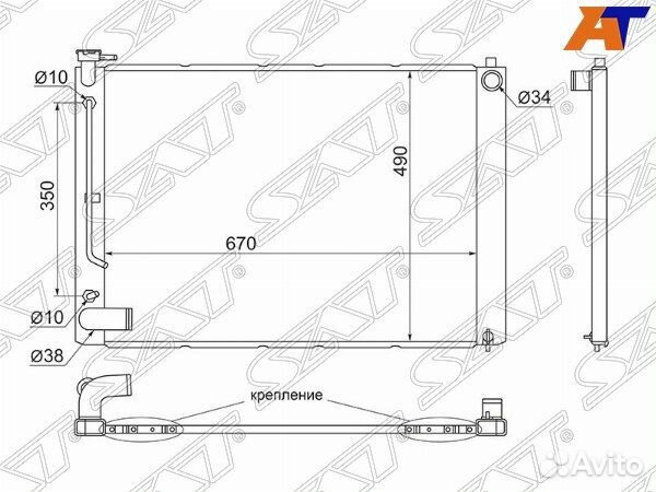 Радиатор lexus RX300
