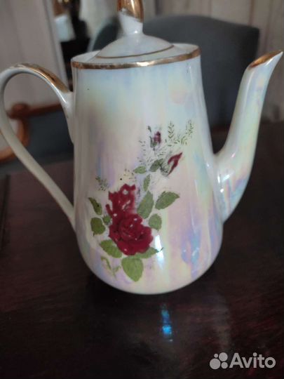 Кофейник СССР фарфоровый и молочник фарфор СССР