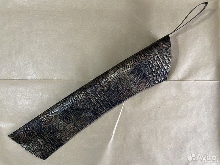 Набор шампуров в чехле стакане / эко-кожа