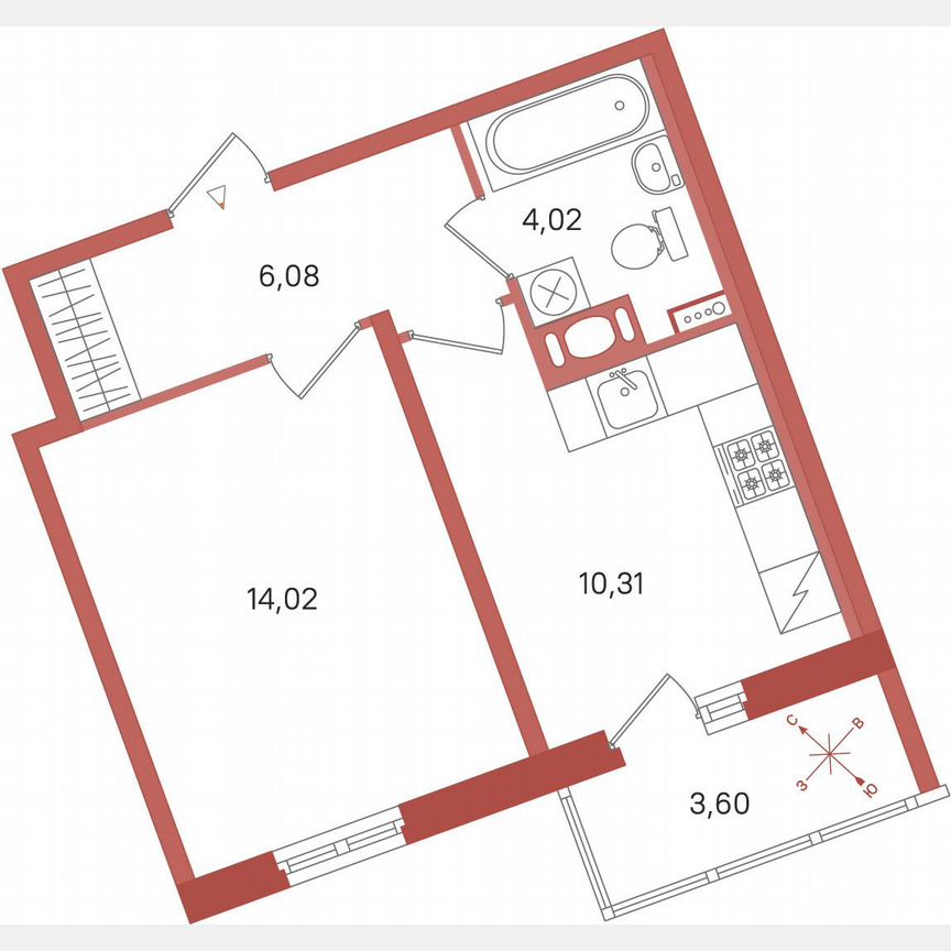 1-к. квартира, 36,2 м², 7/11 эт.
