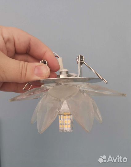 Потолочные встраиваемые светильники, с лампами